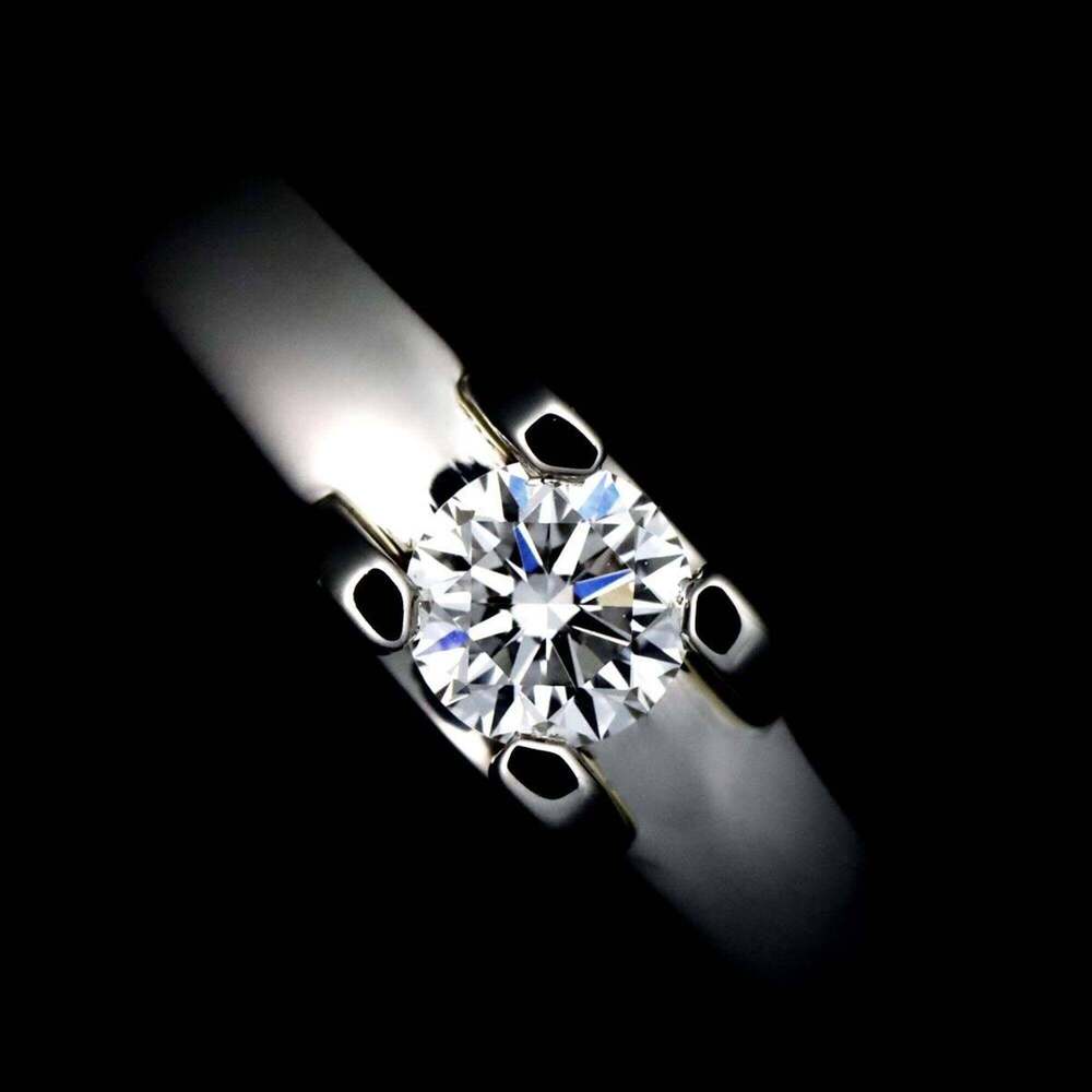 CARTIER Silver Diamond Ring - Picture 6 of 10